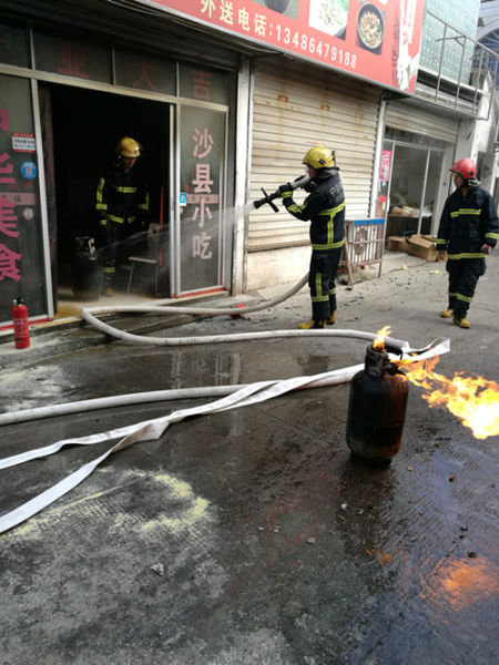 圖為：事故現(xiàn)場。消防供圖